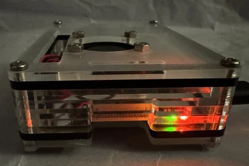 Raspberry Pi 4 Model B (1GB RAM) Bundle - Case, Fan, OEM Power Supply, Heatsinks