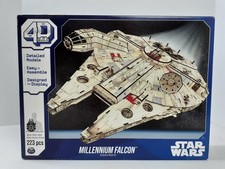 Star Wars Millennium Falcon Cardstock 4D Model Kit 223 Pieces NEW Sealed 925