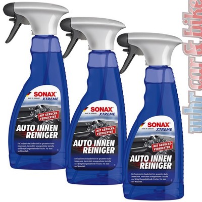 Auto-Innenreiniger Sonax Xtreme 3x 500ml Geruchsvernichter Universalreiniger