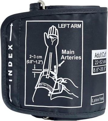 Replacement Extra Large Cuff for Omron BP Monitors 22-52CM Big Arm - Adjustable 