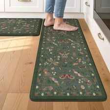 LEEVAN Anti Fatigue Kitchen Mats for Floor, Cushioned Kitchen Mat Set 2PCS