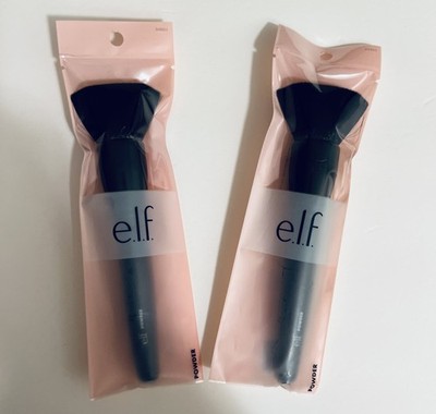 ELF Cosmetics Powder Brush, Black-2 Pack 