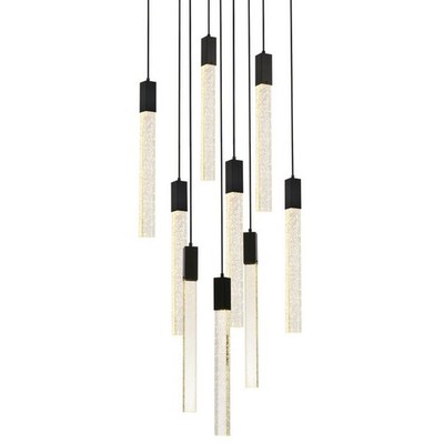 Elegant Lighting 2066D20 Weston 9 Light 20''W LED Crystal Multi - Black