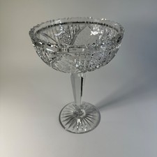 Vintage Brilliant Cut Glass Compote