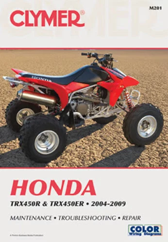 CLYMER HONDA РУЧНОЙ TRX450R, TRX450ER 2004-2009 ATV ремонт обслуживания CM201 - Изображение 2 из 4