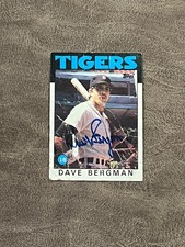 1986 Topps Dave Bergman #101 Tigers AUTO Signed Autograph!