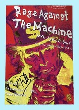Rage Against The Machine Tom Morello Signed 1996 Fillmore SF Poster JSA COA