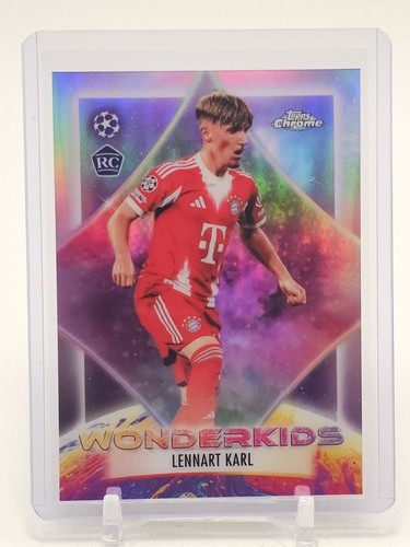 LENNART KARL 2025-26 TOPPS CHROME UEFA WONDERKIDS ROOKIE REFRACTOR #WK-8 Q5580