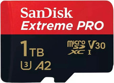 SanDisk Extreme Pro 1TB MicroSDXC UHS-I U3 A2 Memory Card
