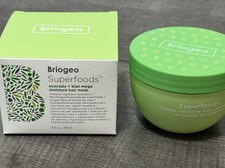 Briogeo Superfoods Avocado  Kiwi Mega Moisture Hair Mask 8 oz New in Box