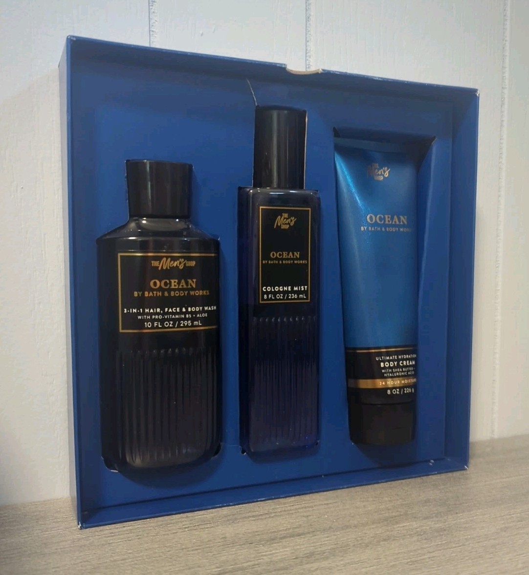 Bath & Body Works Men's Ocean 3-Pc Gift Set Cologne Mist Body