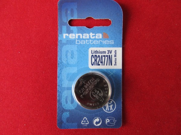 Renata Cr 2477N Lithium Knopfzelle 3Volt N Version Mit Absatz-image