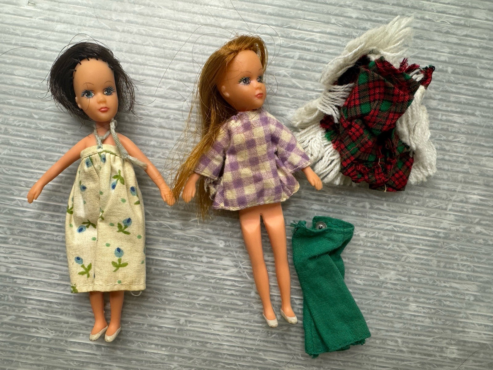 vintage LESNEY 1973 Miss Matchbox 5&rdquo; Doll LOT/2 