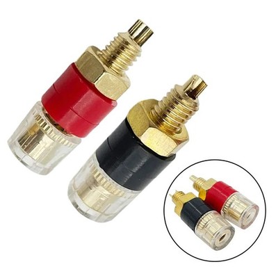 Messing Klemmverbinder für Audiosysteme 20er Set mit klarem Design