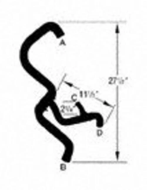 ✅ Manguera de refrigerante de radiador superior Dayco 71803 para 93-00 Volkswagen Cabrio Golf Jetta Foto 2 de 2