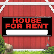 HOUSE FOR RENT BLANK Indoor Outdoor Banner Sign with grommets