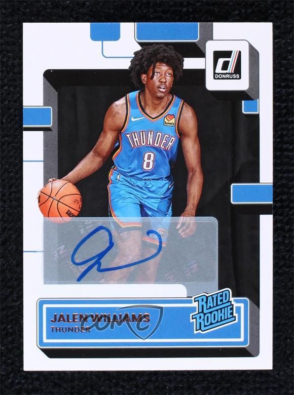 2022-23 Panini Donruss Rated Signatures Jalen Williams #212 Rookie Auto RC g9t
