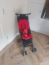 GB Pockit Holiday Cabin Approved Stroller Buggy.  Black and red colour