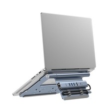 Laptop Docking Station Stand for Desk, 1.5ft 6 in 1 USB C Hub,4K60Hz HDMI, PD...