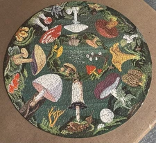 Springbok The Mushroom Circular Jigsaw Puzzle Vtg Booth Courtenay READ