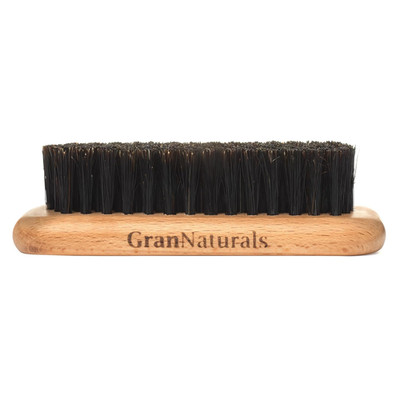 Palm Size Wide Boar Bristle Teasing Brush & Smoothing Brush for Slick Back Hair,