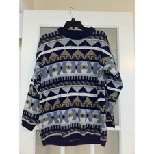 Vintage 80s knit sweater- Kimberly Hunter Collection acrylic pattern sweater Med
