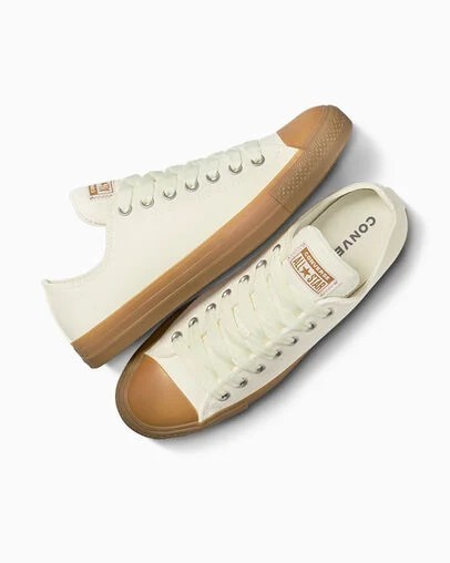 Converse Chuck Taylor All Star Low Heavy Canvas Mens Shoe Size 11.5 Egret Gum A10512C-image