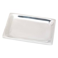 Kerzenteller Rechteckig 10X7Cm Aluminium Silber Poliert Untersetzer Untertasse