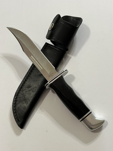Buck 119 USA Special Black Hunting Knife with 6" Fixed Blade & Orig. Sheath