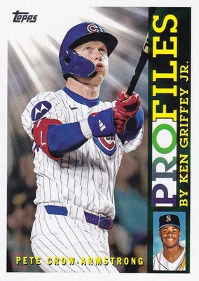 PETE CROW-ARMSTRONG TOPPS PROFILES BY KEN GRIFFEY JR CUBS #TP-13 2026 26 S1