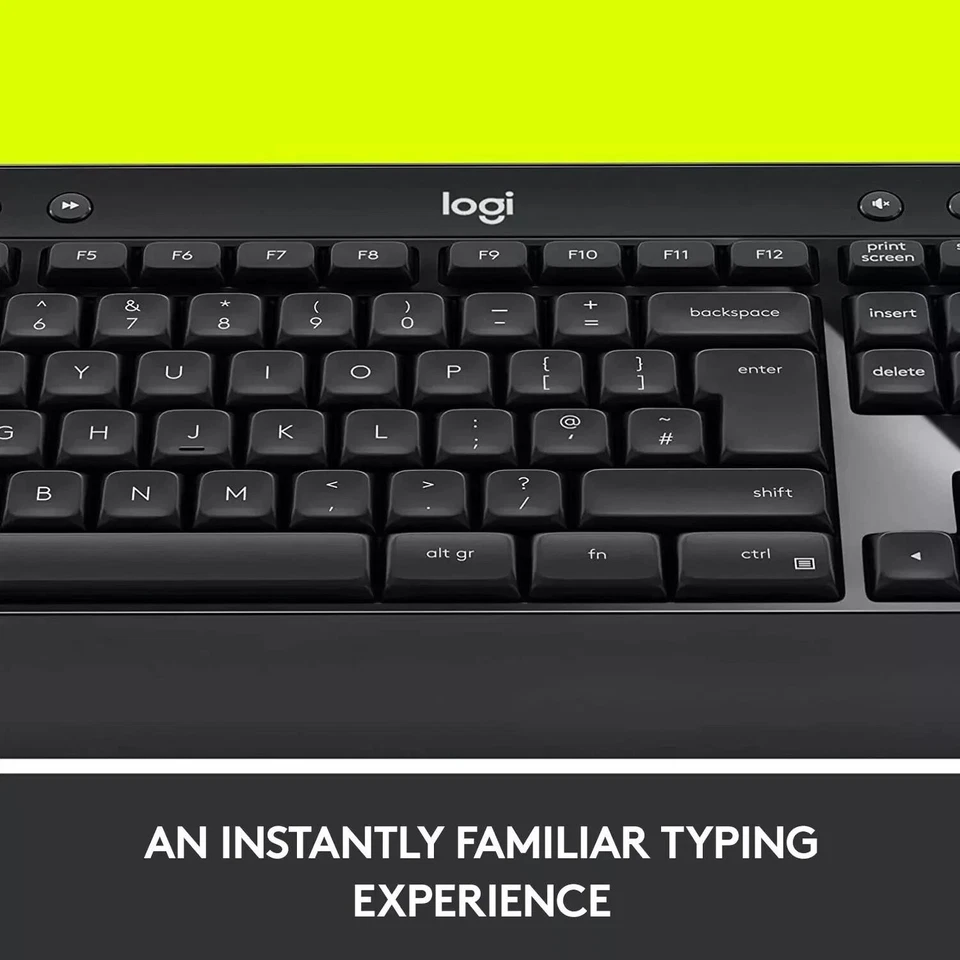 Logitech Advanced Combo Wireless Keyboard and Mouse, Black ''US LAYOUT'' - Image 2 of 4