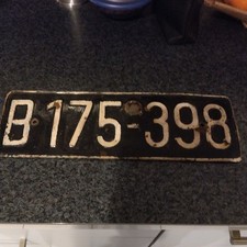 Besatzungskennzeichen ( Amerikanische Zone ) Bayern ,PKW Kennzeichen 42 cm