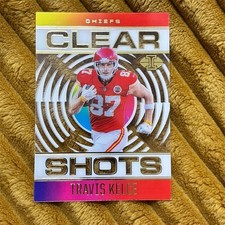2021 Panini Illusions Clear Shots Travis Kelce Football Card Chiefs