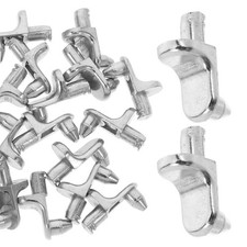 20 Pcs Aluminium Alloy Shelf Clips for Glass Shelves Cabinet Furniture Brackets