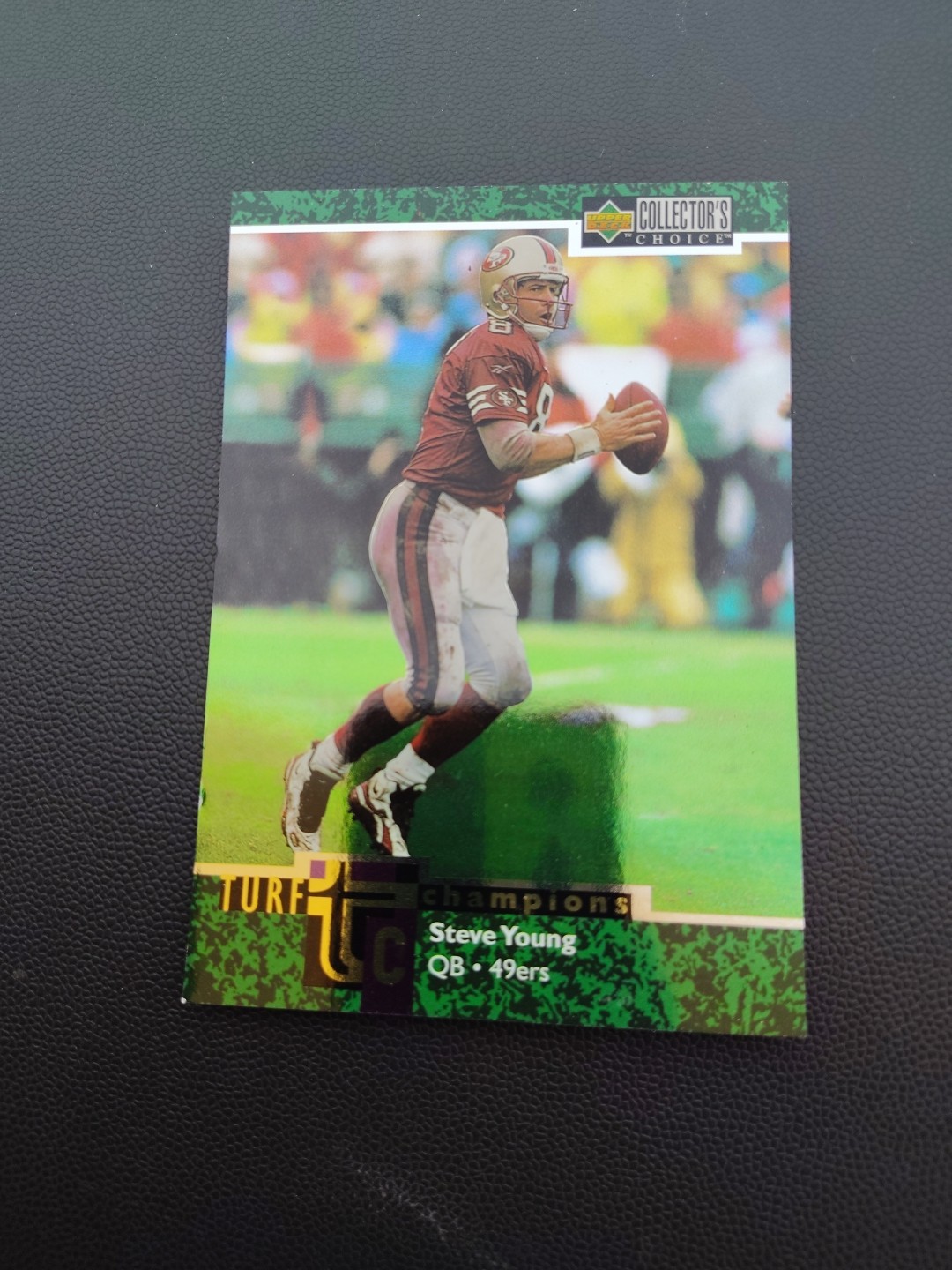 1997 Upper Deck Collector's Choice - Turf Champions Steve Young #TC88 Jumbos