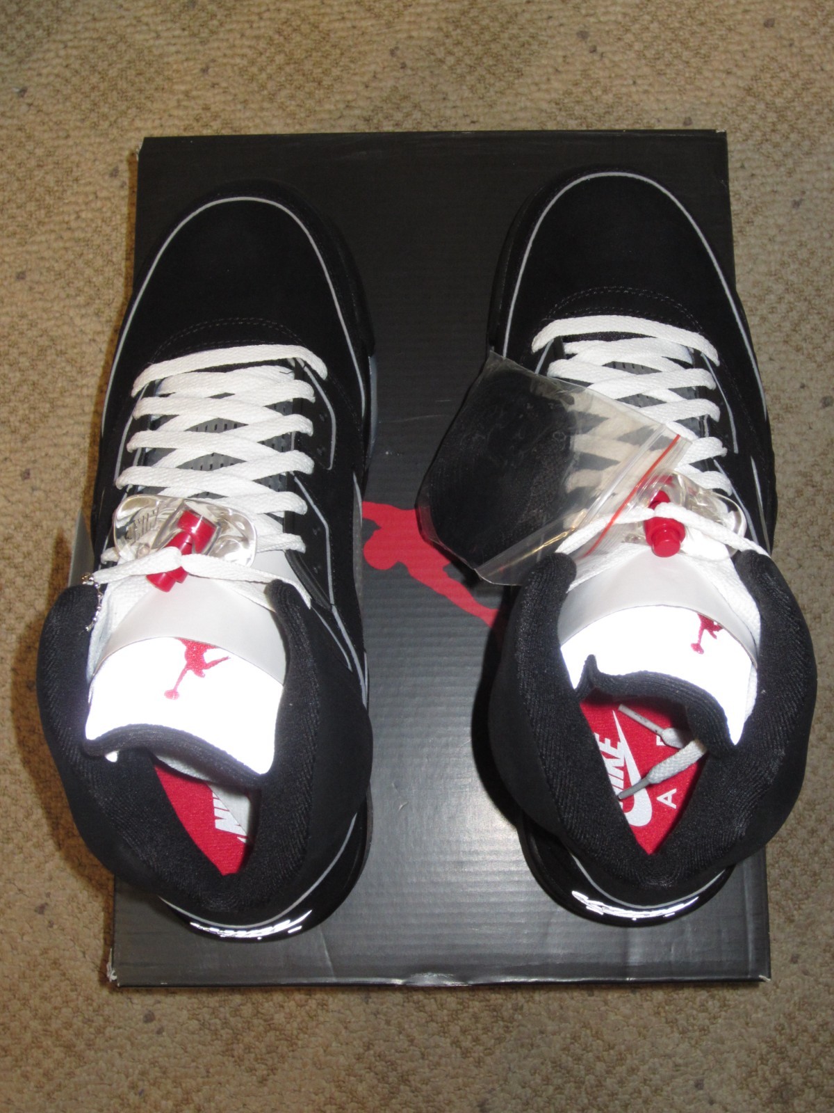 Nike Air Jordan 5 Retro OG Black Metallic Reimagined Silver Men's Size 10 NEW! thumbnail 16