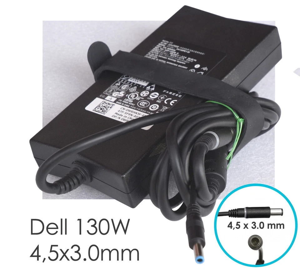 130W 19,5V 6,67A Dell Alimentatore 4.5x3.0mm Precision 5540 5510 5520 5530 N91AD