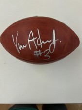Vernon Adams Jr Autographed Full Size Wilson  football with COA