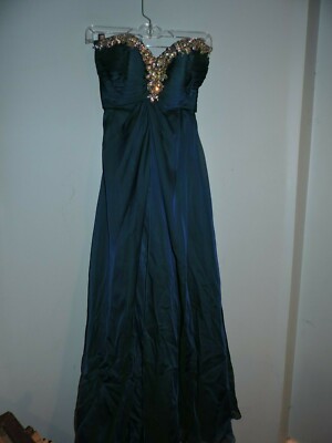 Women's ocean blue iridescent prom dress size 0 | eBay