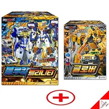 Metal Cardbot S Season2 BLUE COP TRINITY + GLOBER Set Transformer Robot Toy 2024