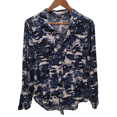 Blue Camo Shirt Women's Rock Republic Womens Button Up Long
