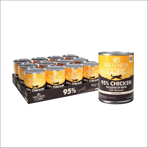 Wet Grain Free Canned Dog Food, Chicken & Broccoli,12.5-Ounce Can (Pack of 12)