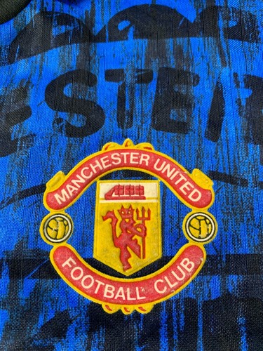 MANCHESTER UNITED 1992/1993 FOOTBALL SHIRT JERSEY AWAY UMBRO ORIGINAL SIZE L - Picture 5 of 11