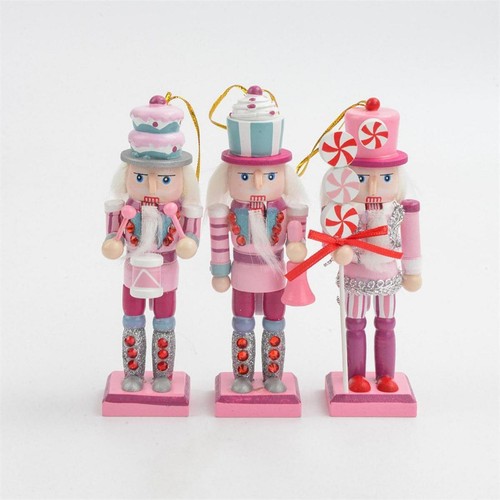 3Pcs Wooden Nutcracker Traditional Christmas Decoration Party Favor - Picture 5 of 7