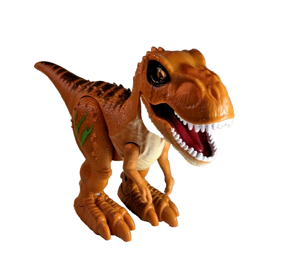 Zuru Robo Alive Walking & Growling Orange/Brown T-Rex Dinosaur Toy