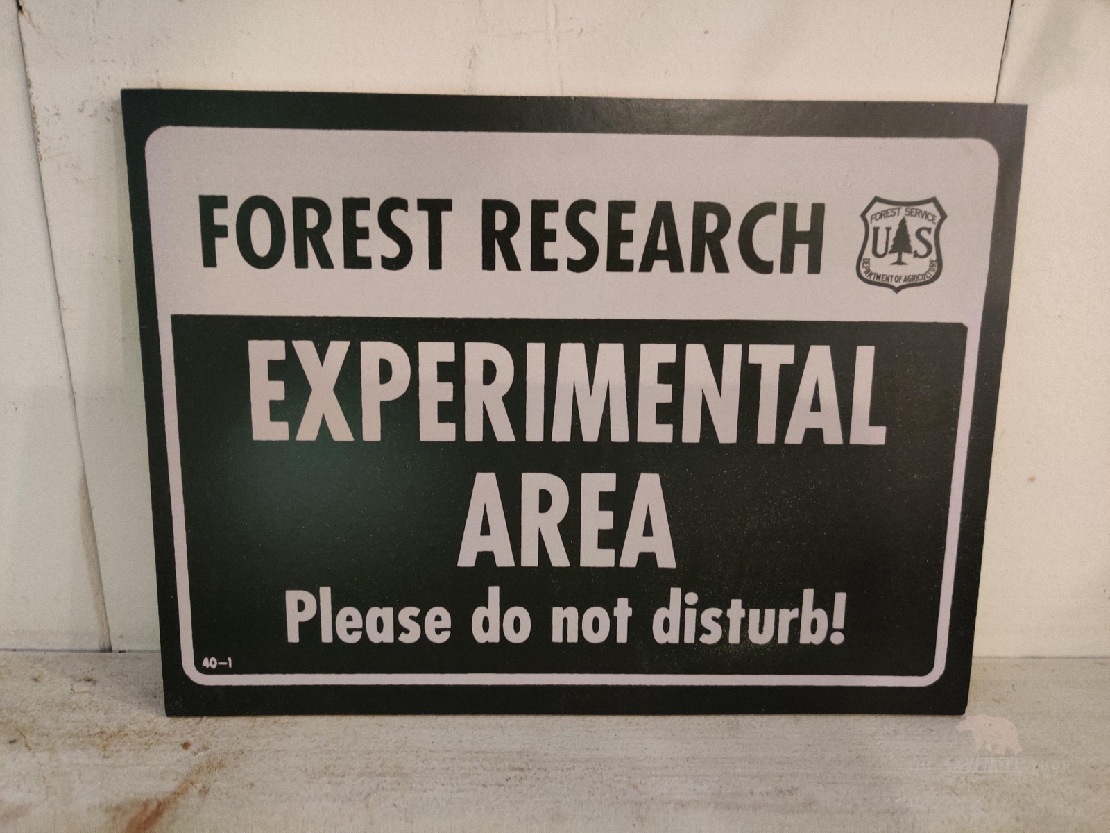 USDA National Forest Experimental Area Sign Falak Tayyeb Platinum