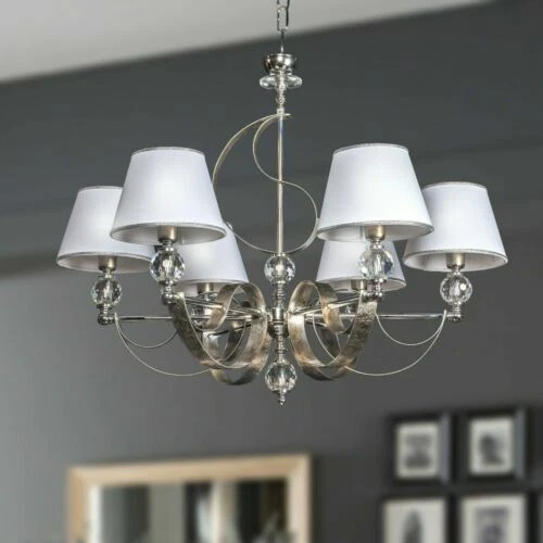 Lampadari da soffitto argento in cristallo garage