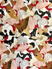 `93 Farm Animals Cow, Dog,Pig, Cat, Horse, Geese,Hen,Lamb Traditions # 1890 44x9