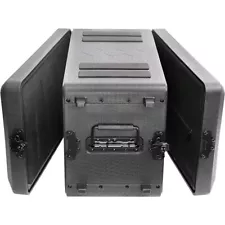 6U Rack Case Shallow 16" Depth,19" Rackmount Flight Case for Amplifier Pro Audio