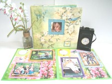 Flower Garden Scrapbook Album 12 x 12 Ready for your 4x6 photos, premade